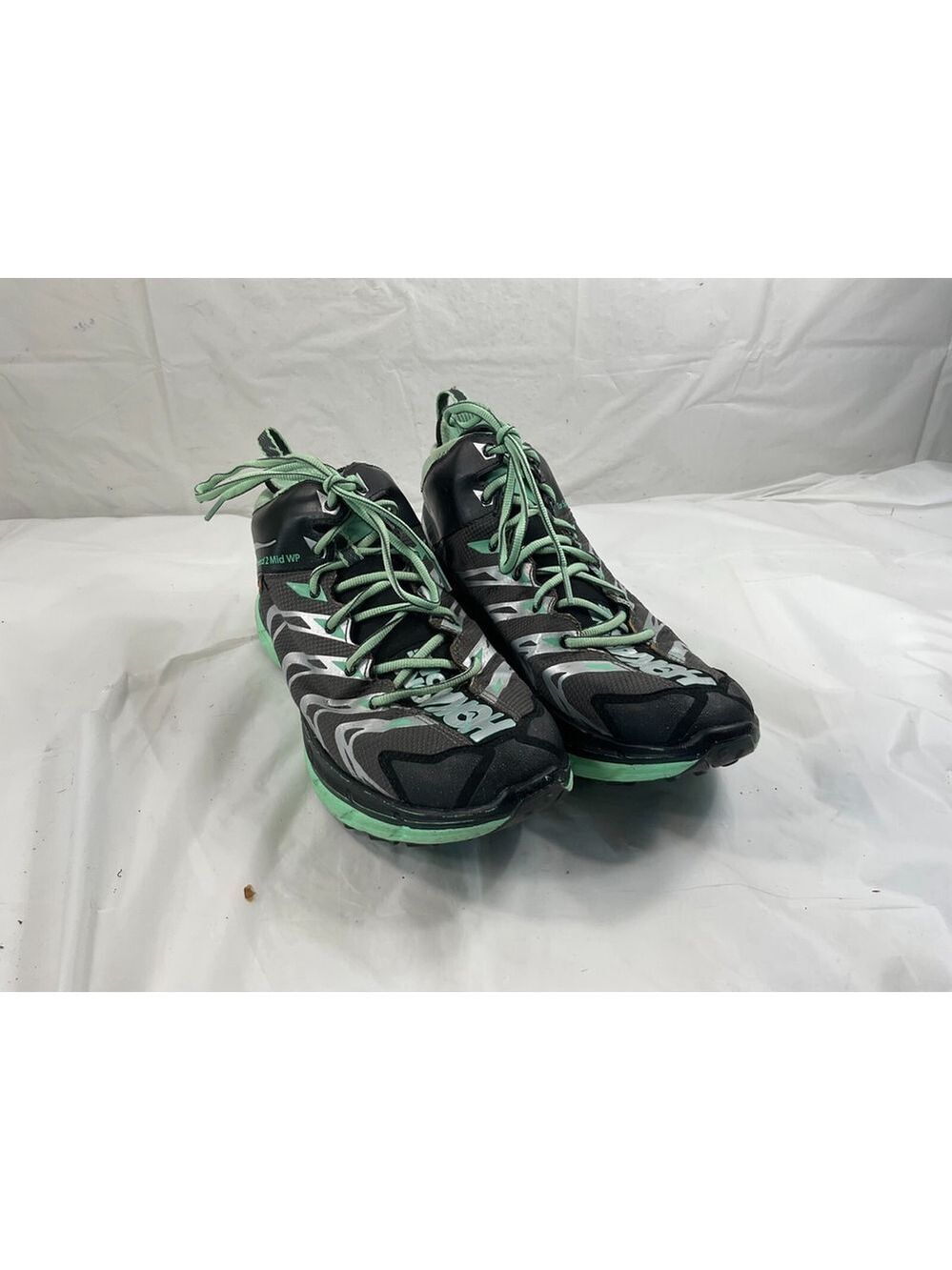 HOKA TOR SPEED 2 WP Size 9.5 athletic SHOES DARK SHADOW MINT GREEN - Picture 2 of 16